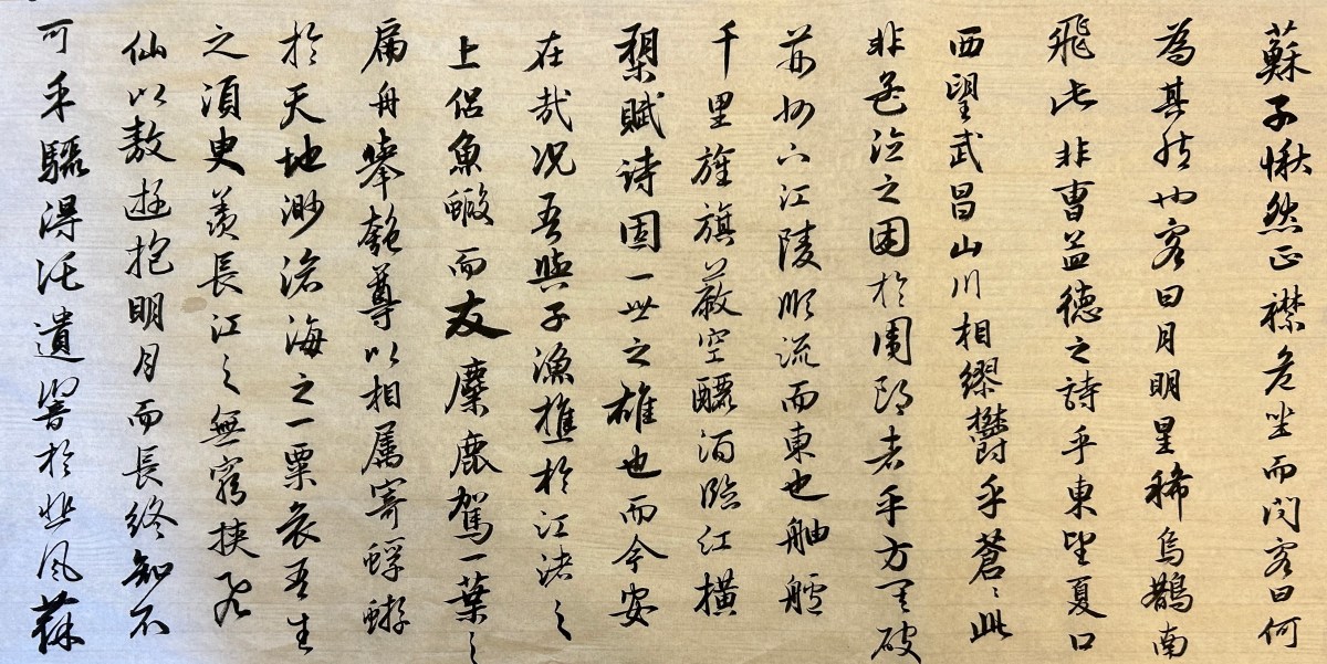 我的書法作品《赤壁賦》(二)